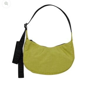 Baggu Small Nylon Crescent Bag in Lemongrass